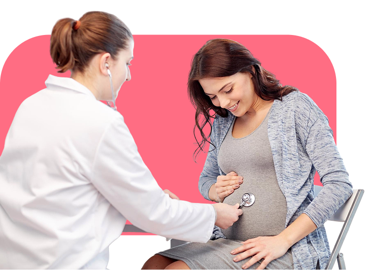 Doctor with pregnant woman